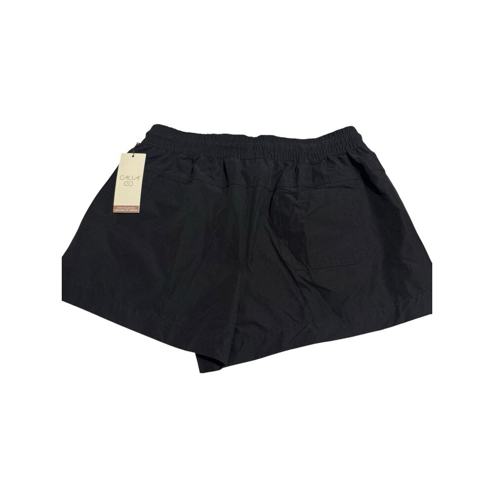 CALIA Utility Boardshort Swim Bottom Pure Black Womens Size Medium Athletic NWT - Picture 3 of 9